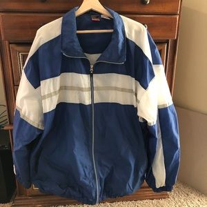 Blue/White Windbreaker